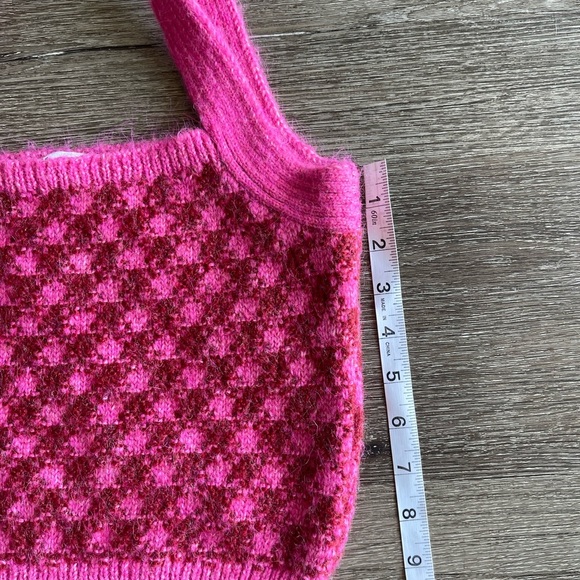 Zara Bright Pink Knit Top - Picture 4 of 5